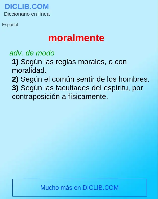 ¿Qué es moralmente? - significado y definición