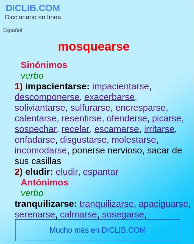 What is mosquearse - definition