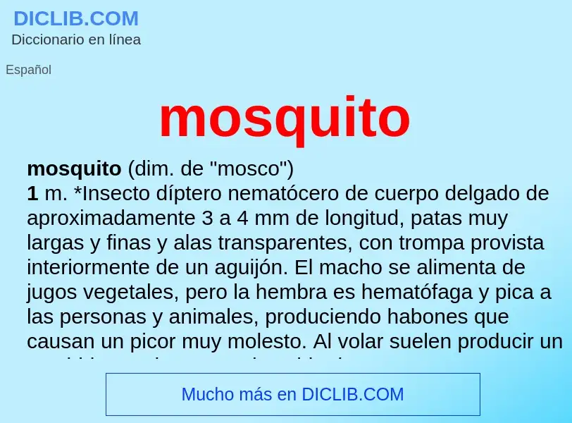 Che cos'è mosquito - definizione