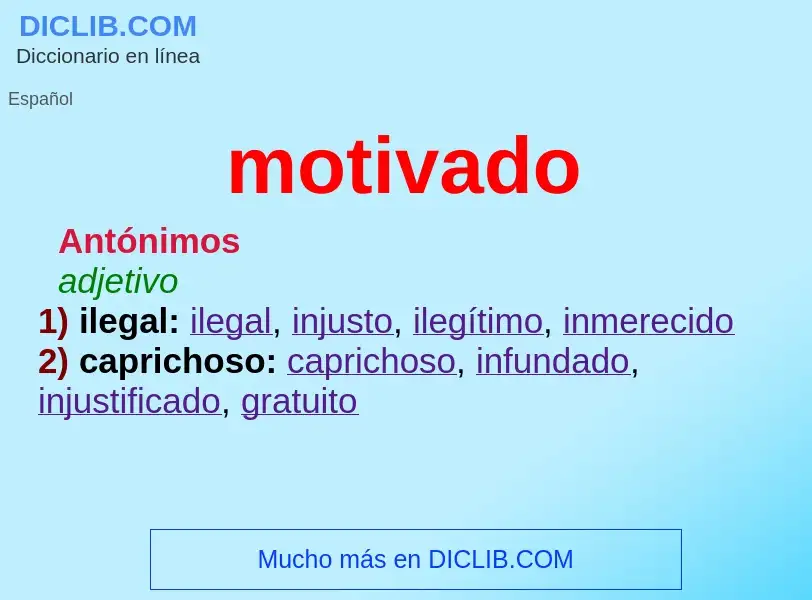 Wat is motivado - definition