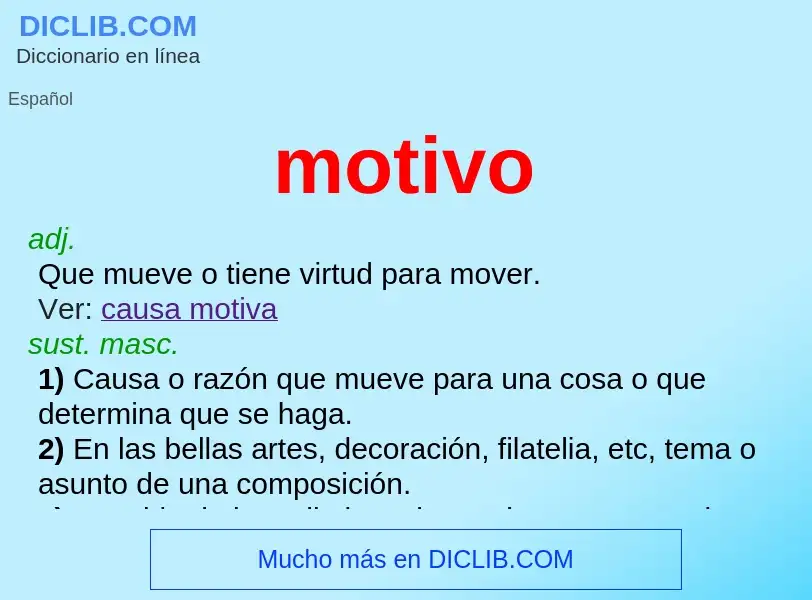 Wat is motivo - definition