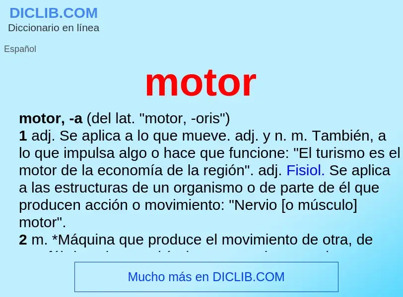 Wat is motor - definition