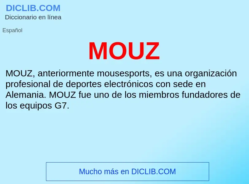 What is MOUZ - meaning and definition