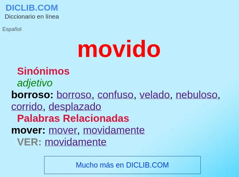 Wat is movido - definition