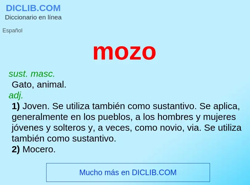 Wat is mozo - definition