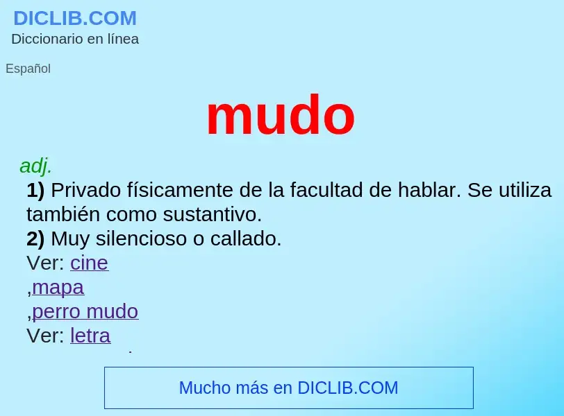 What is mudo - definition