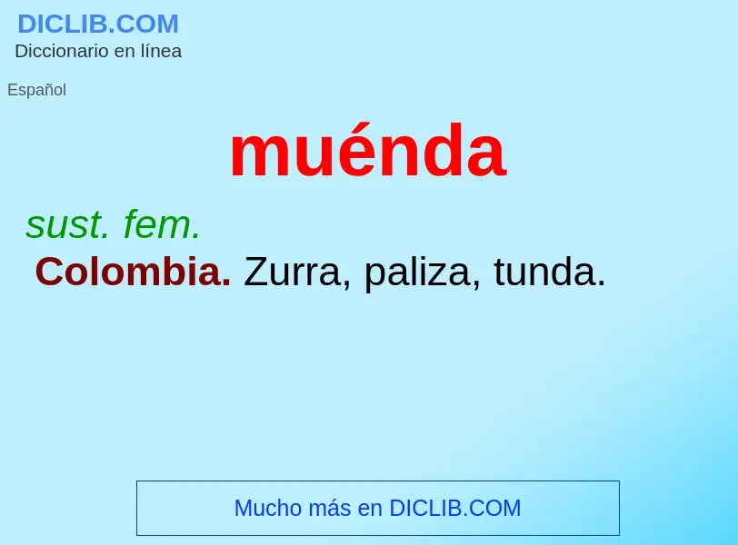 O que é muénda - definição, significado, conceito