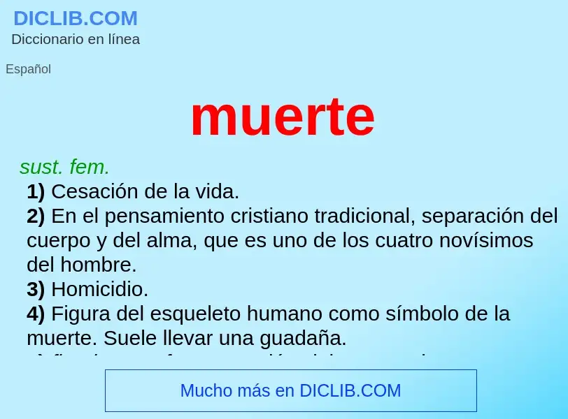 Wat is muerte - definition