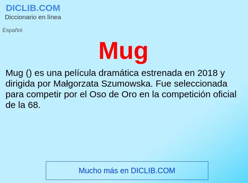 Wat is Mug - definition