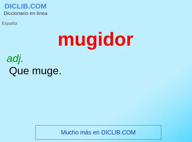 What is mugidor - definition