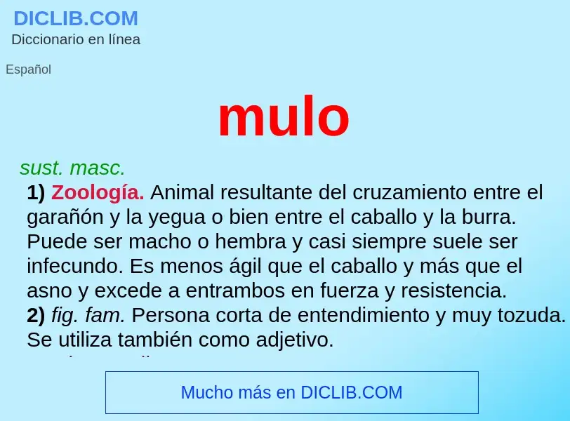 What is mulo - meaning and definition