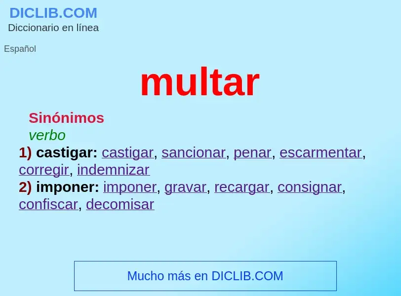 Wat is multar - definition