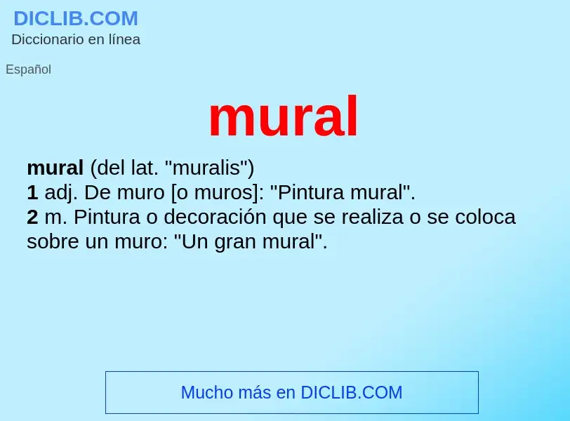 What is mural - definition