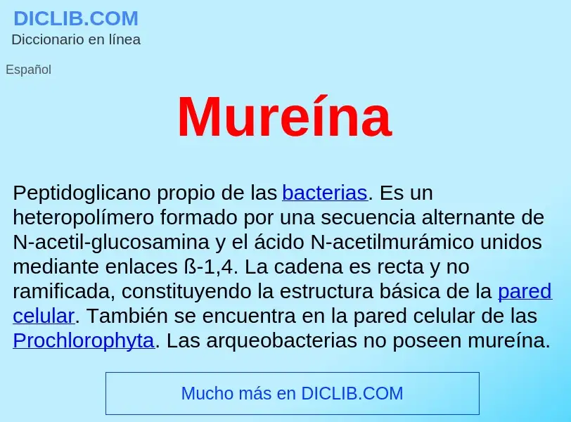 ¿Qué es Mureína ? - significado y definición