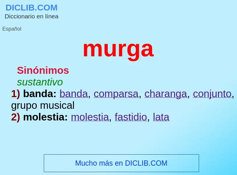 What is murga - meaning and definition