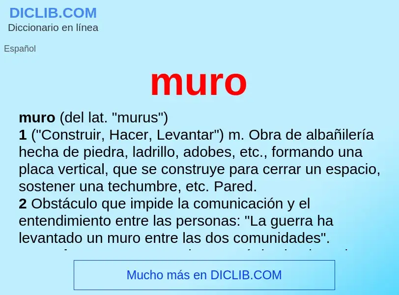 What is muro - meaning and definition