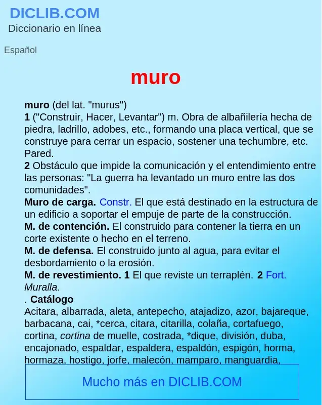 Wat is muro - definition