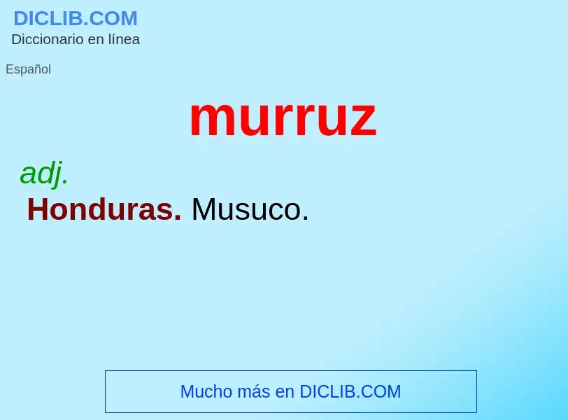 What is murruz - meaning and definition