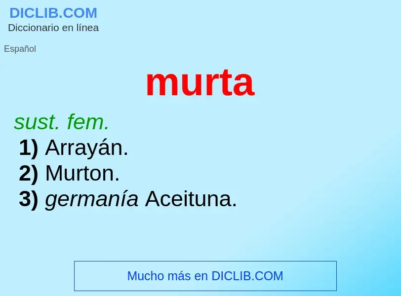 What is murta - meaning and definition