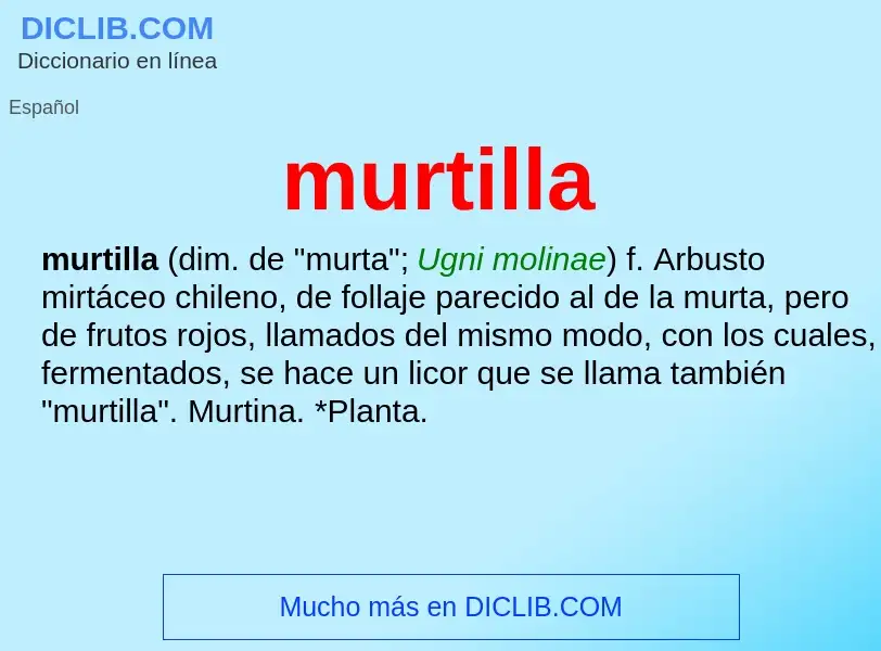 What is murtilla - meaning and definition