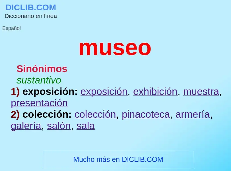 Was ist museo - Definition