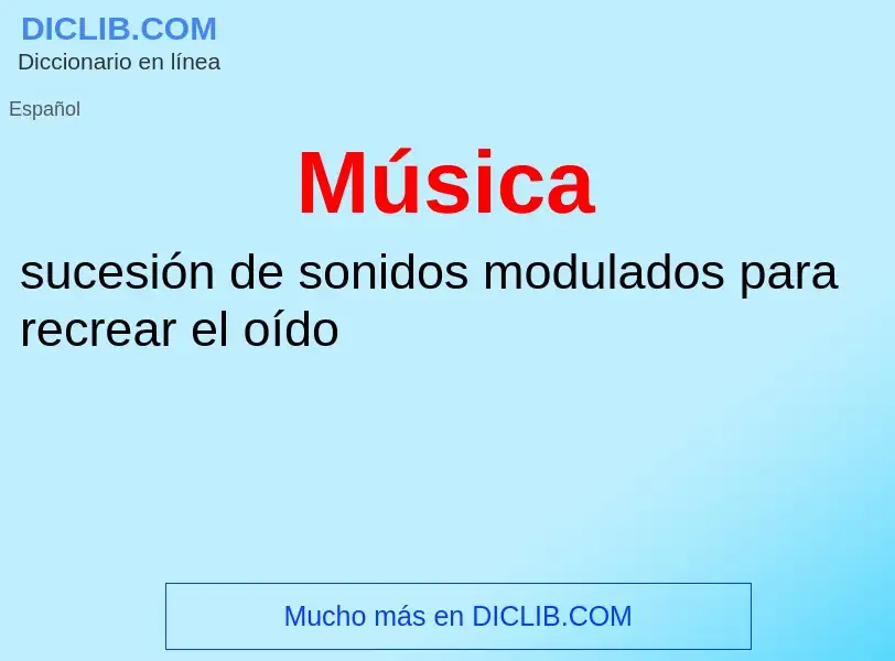 What is Música - definition