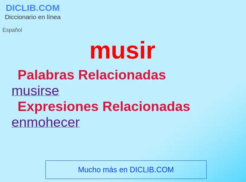 What is musir - definition