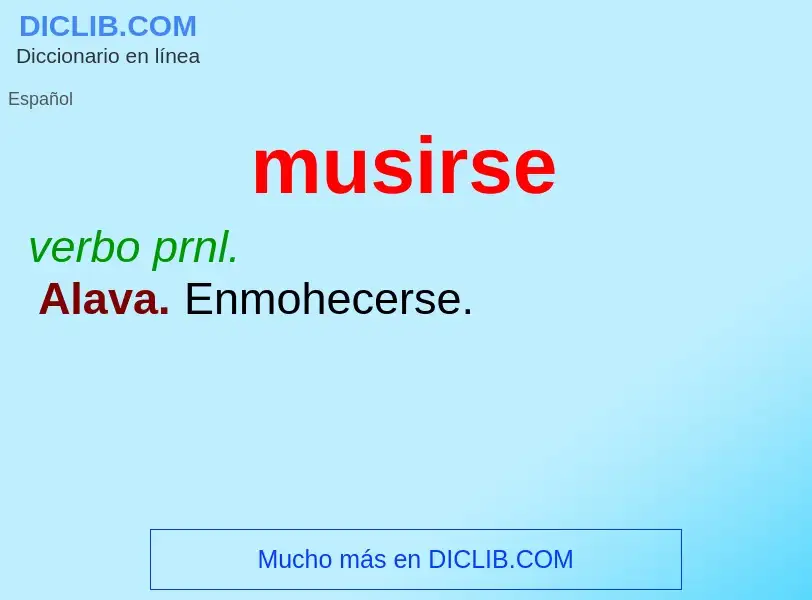 What is musirse - definition