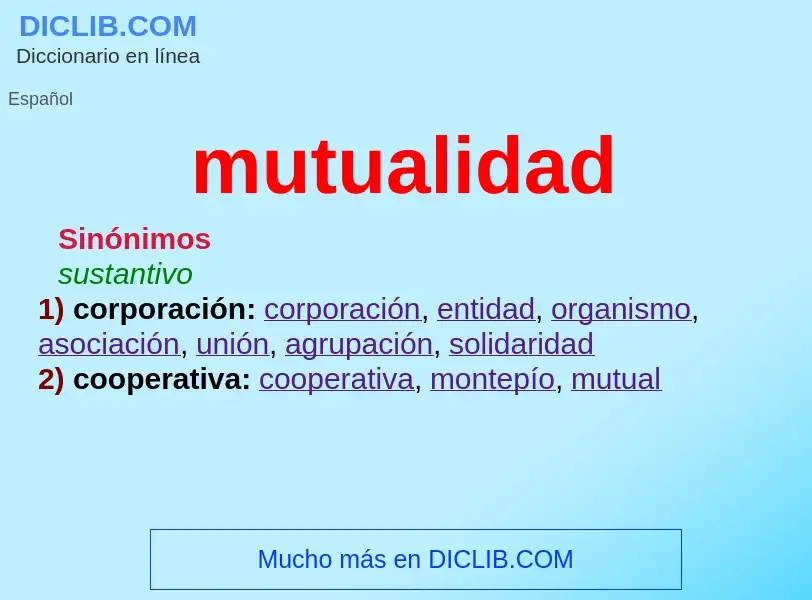 Wat is mutualidad - definition