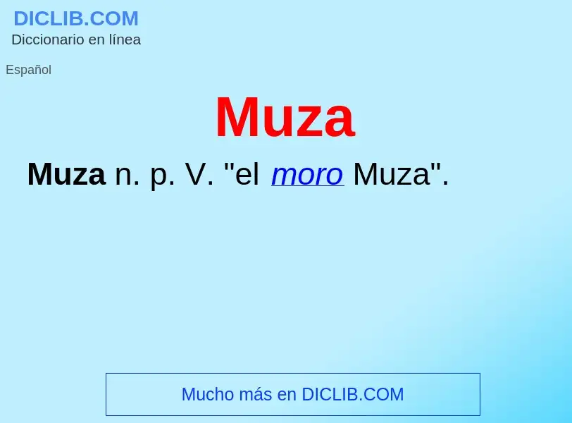 O que é Muza - definição, significado, conceito