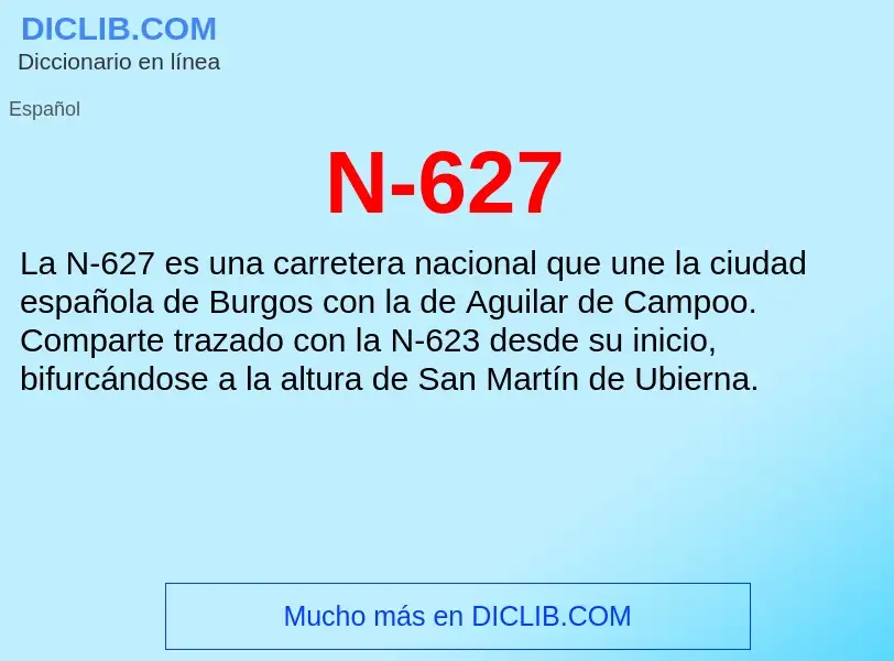 O que é N-627 - definição, significado, conceito