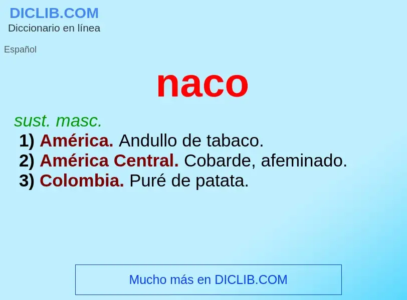 What is naco - meaning and definition