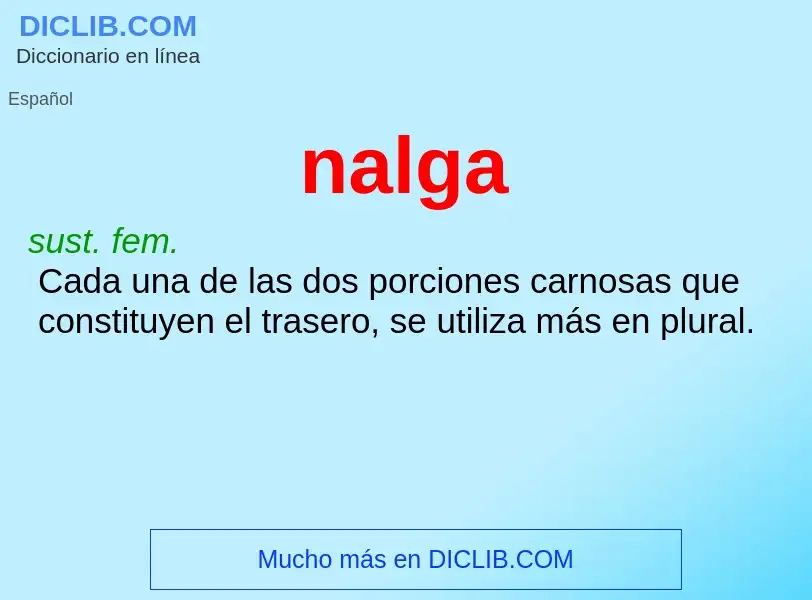 Wat is nalga - definition