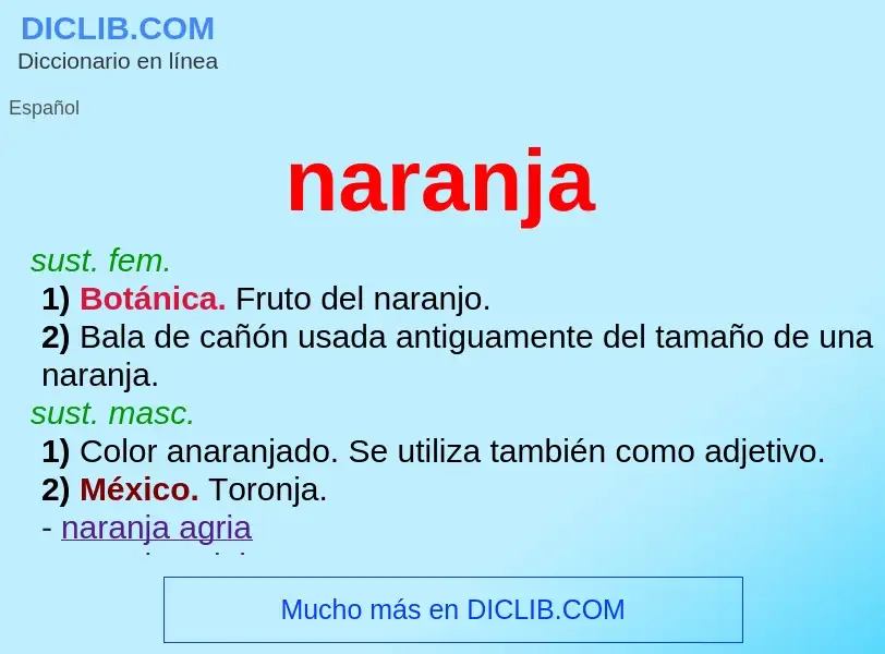 Wat is naranja - definition