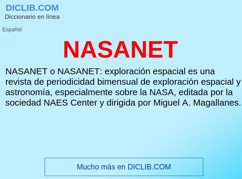 O que é NASANET - definição, significado, conceito