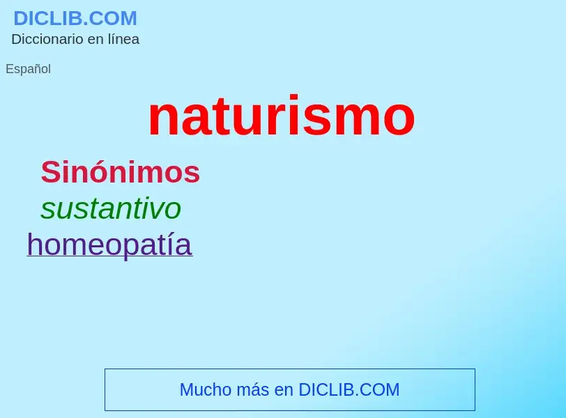 ¿Qué es naturismo? - significado y definición