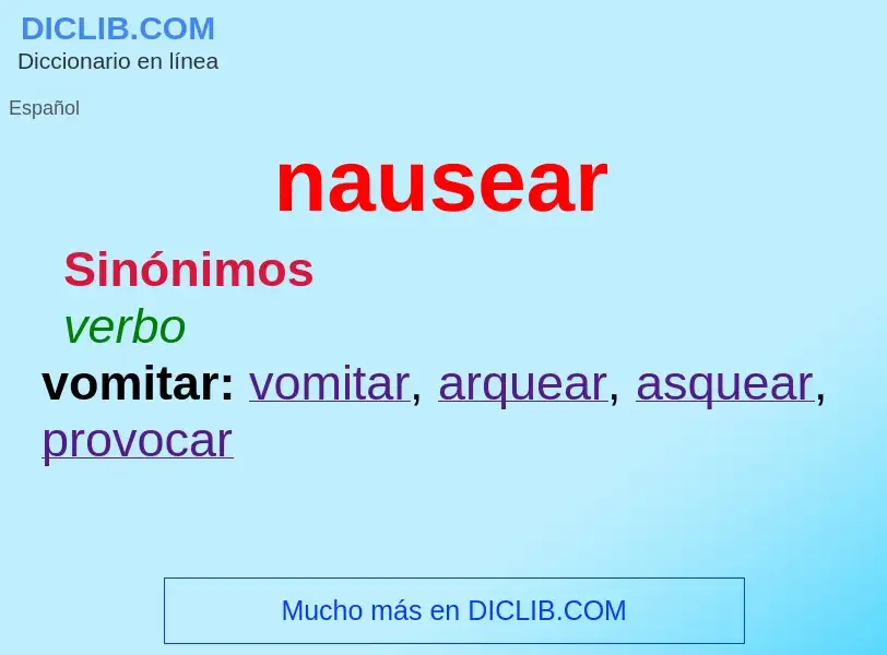 Wat is nausear - definition