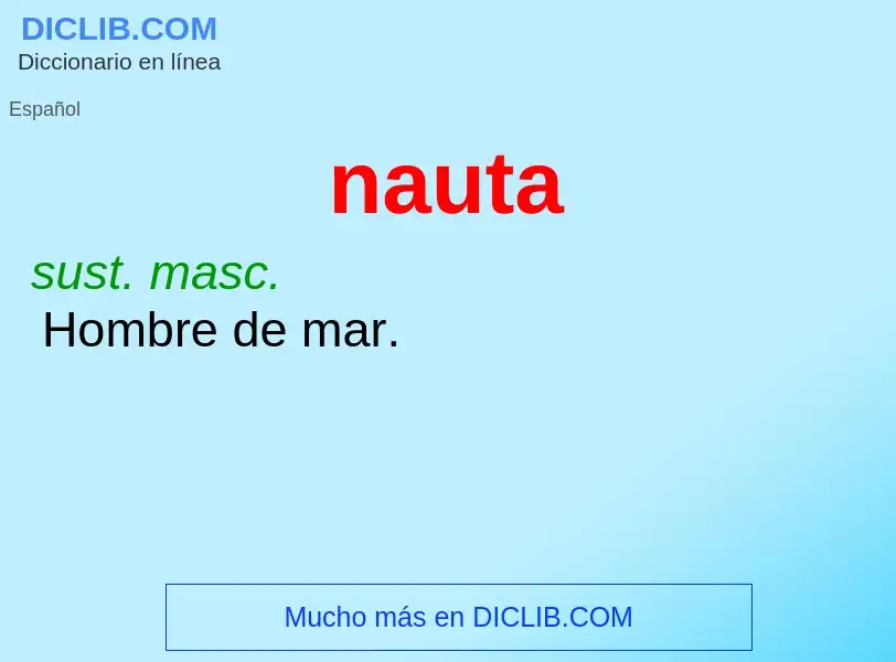 What is nauta - definition