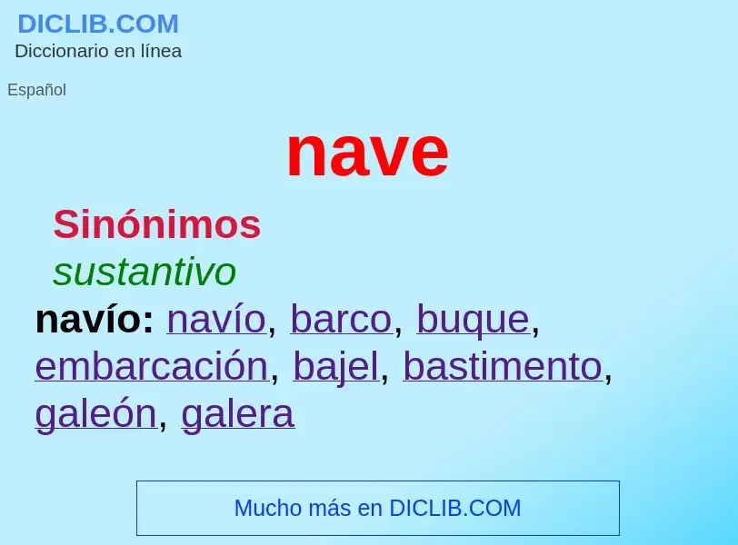 What is nave - definition