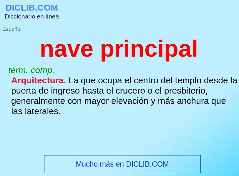 What is nave principal - meaning and definition