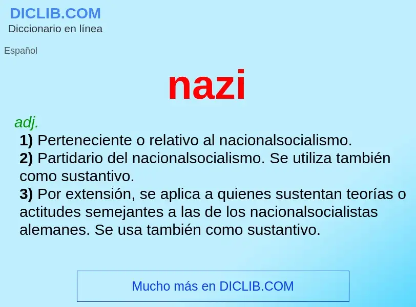 Wat is nazi - definition