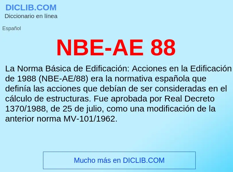 O que é NBE-AE 88 - definição, significado, conceito