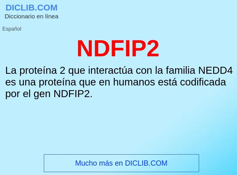 Wat is NDFIP2 - definition