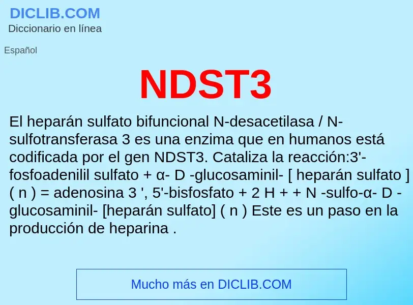 O que é NDST3 - definição, significado, conceito