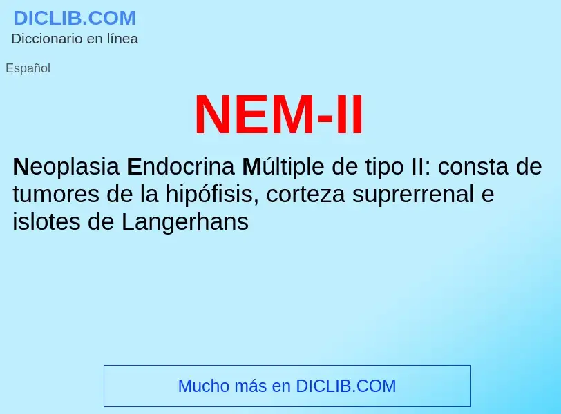 O que é NEM-II - definição, significado, conceito