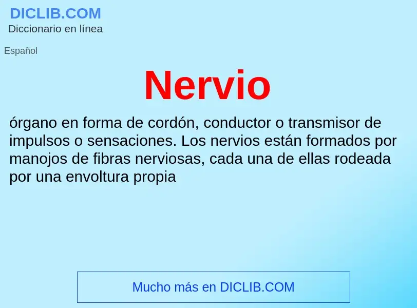 What is Nervio - definition