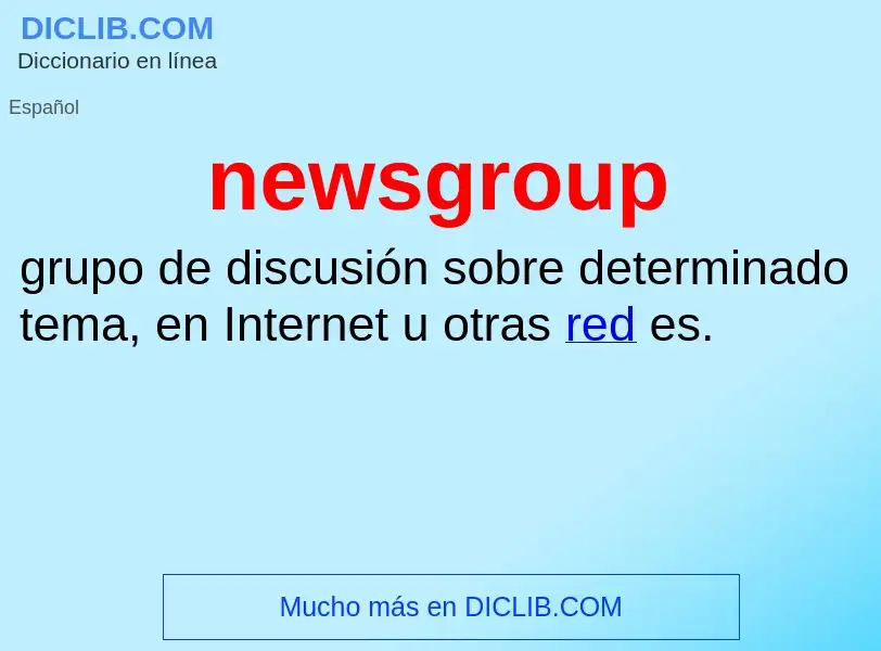 Что такое newsgroup - определение