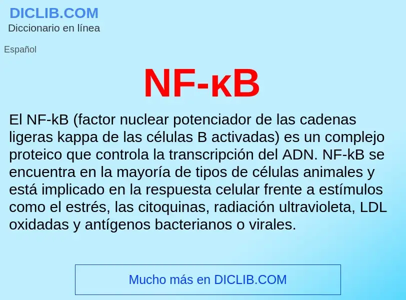 Wat is NF-κB - definition