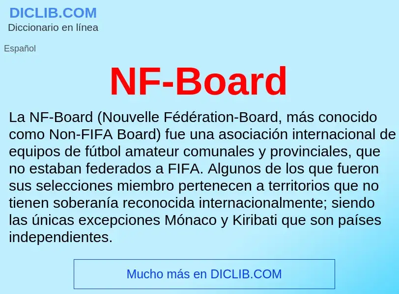 Wat is NF-Board - definition