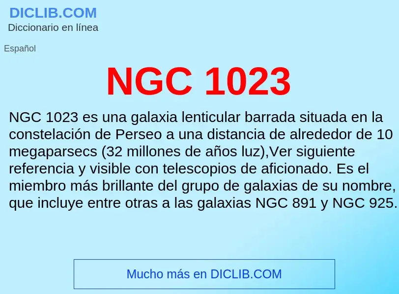 Wat is NGC 1023 - definition